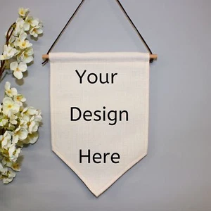 Personalise Your Own Linen Flag - Picture 1 of 1