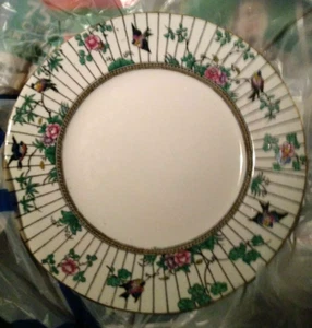 BIRDS Set of 6 Bread & Butter Plates - Springtime by Booths of England - Antique - Picture 1 of 2