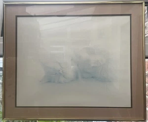 Sleepy Time Katze von Bob Harrison Kunstdruck gerahmt - Bild 1 von 4