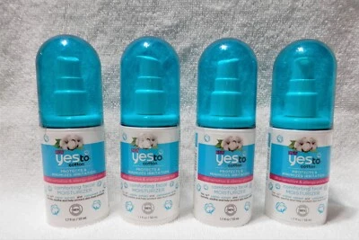 Lot of 4 Yes to Cotton Comforting Facial Moisturizer 1.7 Fl Oz NEW - Image 1 of 2