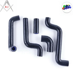 For 2005-2012 06 08 APRILIA RS125 RS 125 Silicone Radiator Coolant Hose Black - Picture 1 of 6