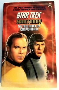 Star Trek.  Sanctuary by John Vornholt.  1st Printing, The Original Cast book.   - Picture 1 of 6