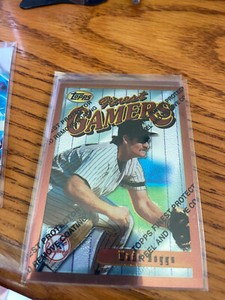 1996 Topps Finest GAMERS Wade Boggs #155 BRONZE WITH PROTECTOR COATING HOF