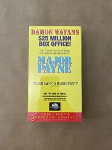 PROMO SCREENER Major Payne VHS Movie Sealed - Picture 1 of 2