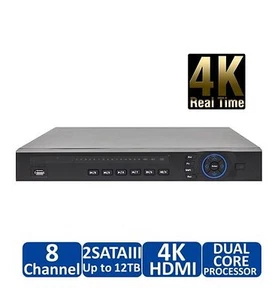 NVR 8 CANALES NVR CON 8 PUERTOS POE NVR4208-8P-4K (SIN DISCO DURO INSTALADO) - Imagen 1 de 4