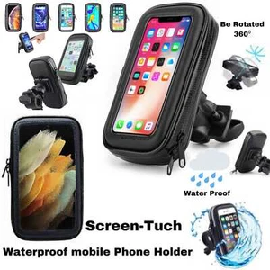 360 Mount Holder for Motor Bike Bicycle Phone Waterproof Stand Case All Mobile - Picture 1 of 13