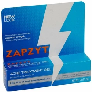 Zapzyt Max Strength Acne Treatment Gel Oil Free Clear Acne & Pimples 1 Oz 6 Pack - Picture 1 of 2