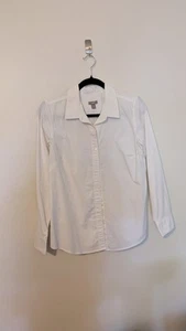 J Jill Shirt Womens Small White Long Sleeve Button Up - Picture 1 of 5