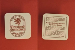 Brauhaus zum Löwen Mühlhausen Zum Wohle! Brauerei Bierdeckel Bier - Picture 1 of 1