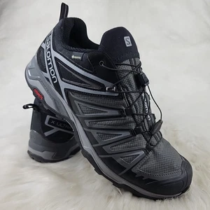 SALOMON X ULTRA Gore-Tex Lined Black Gray Waterproof Hiking Boots Mens Sz US 12M - Picture 1 of 7