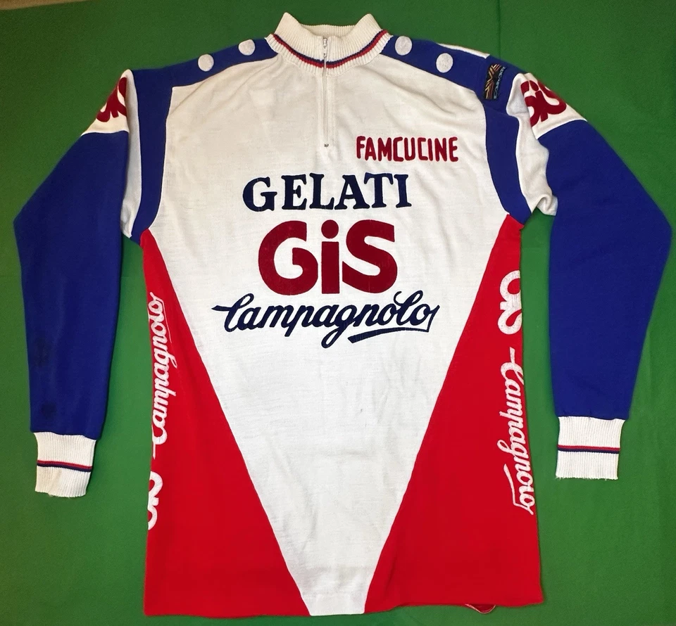 GIS Gelati Cycling Rare Team jersey, Long Sleeve Acrylic, See Descr. for Msrmts - Image 1 of 4