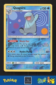 2018 Pokemon SM Dragon Majesty 26/70 Quagsire Reverse - Bild 1 von 3