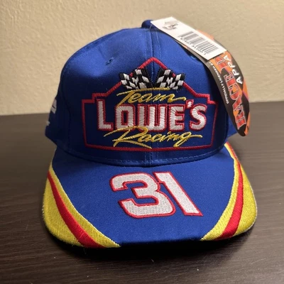 De colección Años 90 Nascar Lowes Racing Mike Skinner #31 Snapback Sombrero Nuevo Foto 1 de 4