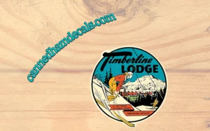 Timberline Lodge Hoodoo Bend Sisters Oregon  Reproduction decal for fun 1970's - Picture 1 of 1