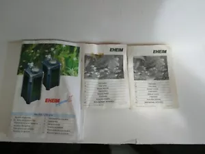 Eheim Professional II Kanisterfilter Bedienungsanleitung 2026/2028 & 2126/2128 - Bild 1 von 4