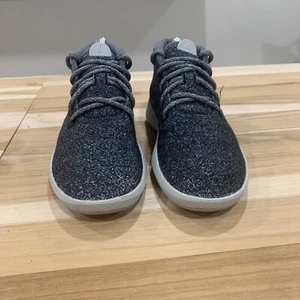 Allbirds Mizzle Sneakers Womens Size 8 Black Gray Merino Wool Lace Up High Top - Picture 1 of 11
