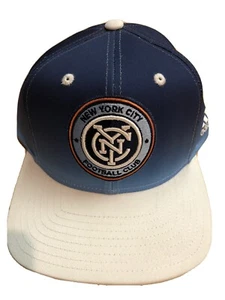 ADIDAS NEW YORK CITY FOOTBALL CLUB SNAPBACK CAP BLUE - RARE SAMPLE - Ships Free - Picture 1 of 8