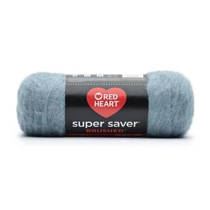 Rotes Herz Super Saver Gebürstetes Aran Nebelblau 141g - Bild 1 von 1