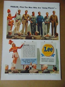 1942 LEE Union -Made Work Clothes vintage art print ad - Picture 1 of 1