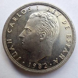 25 PESETAS AÑO 1982 SC DE CARTUCHO M CORONADA - Imagen 1 de 2