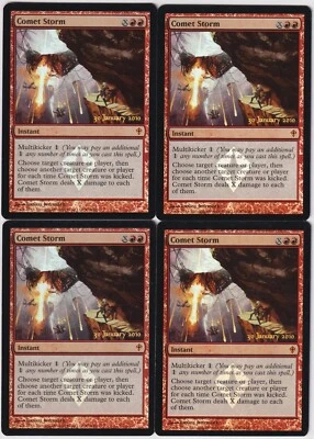 MTG Foil 4X Comet Storm X4 Prerelease Promo (Worldwake) Magic - PL/HP - Image 1 of 2