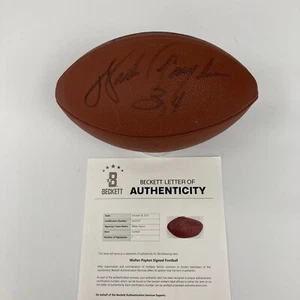 Walter Payton Signed Wilson Official NFL Game Football Beckett COA - Picture 1 of 8