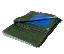 TELO OCCHIELLATO ROBUSTO E IMPERMEABILE RINFORZATO BLU VERDE 100 GR/MQ