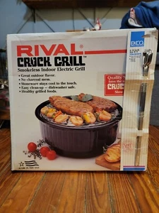 Rival Crock Grill Smokeless Indoor Electric Grill Model 5750 NOS - Picture 1 of 3