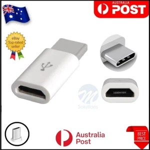 USB Type A Male to USB C Type C Female Charging Port Adapter Fast Converter-2Pk - Picture 1 of 10