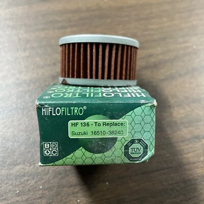 Filtro de aceite HiFlo HF136 Suzuki DR350 DR250 GZ250 Marauder VL125 TU250X DRZ250 Foto 1 de 2