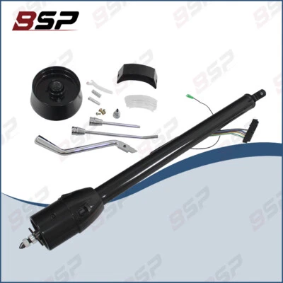 33" Steering Column Shift Tilt for GMC 60-72 Chevy C10 Truck Auto BLACK NO KEY Foto 1 de 4