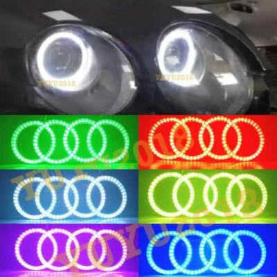 Anillo halo LED Bluetooth RGB para Bentley Continental Flying Spur GT GTC 03-10 DRL Foto 1 de 4