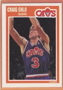 1989-90 FLEER BASKETBALL CRAIG EHLO ROOKIE #26 CAVALIERS NMMT/NMMT+ *90254
