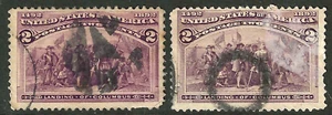 Sc #231 CollectionLETTERS A & O Fancy Cancel 2 Cent Columbian 1893 US 78F73 - Picture 1 of 3