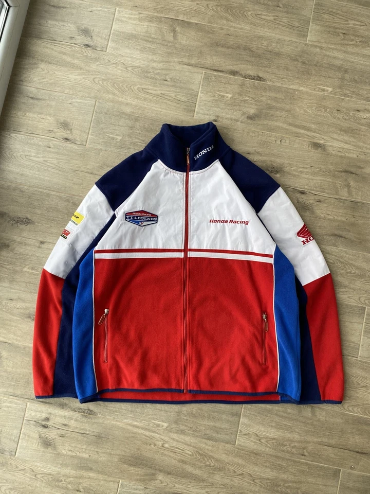 Lã masculino vintage Honda Racing multicolorido tamanho GG - Imagem 1 de 4
