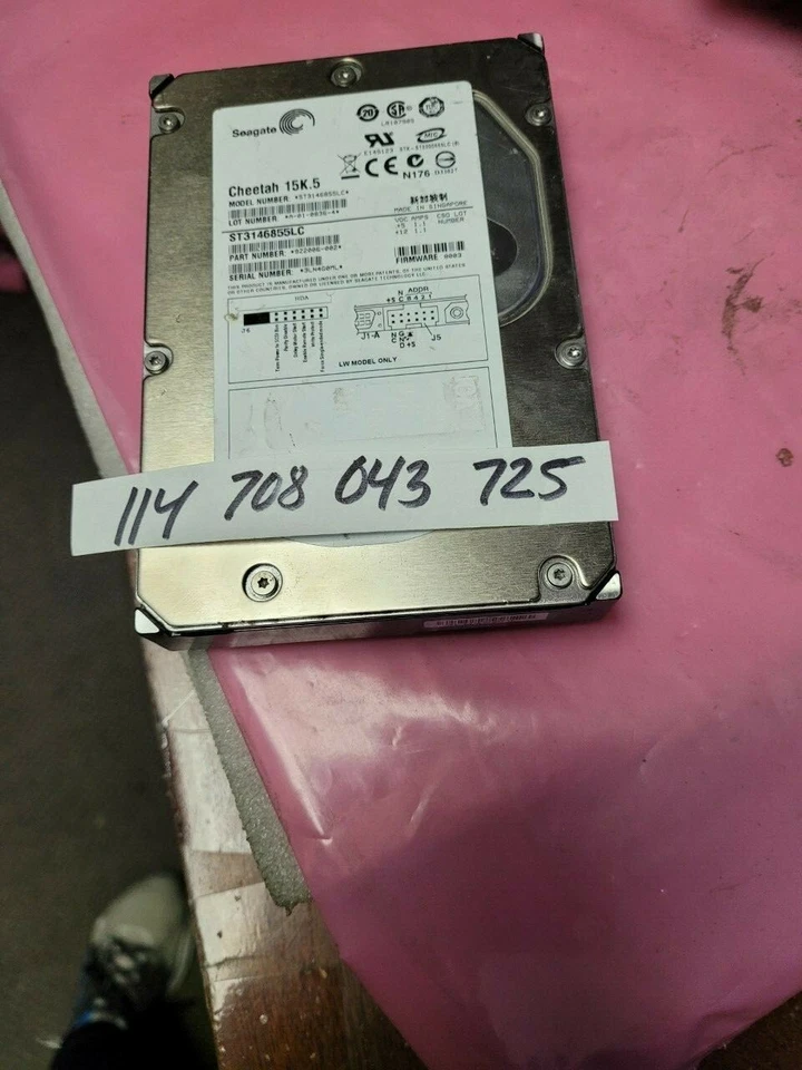 Seagate 146.8GB SCSI 80 Pin 15Krpm 3.5in HDD - ST3146855LC 9Z2006-002  - Image 1 of 1