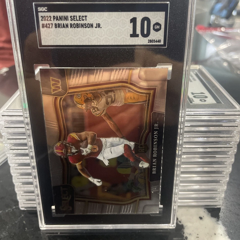 2022 Panini Select - Field Level  Prizm #427 Brian Robinson Jr. /35 (RC) SGC 10 - Image 1 of 3