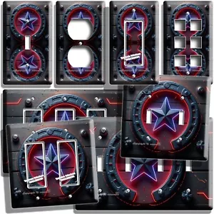 NEON COLORS LONE STAR NERO LEGNO INTERRUTTORE LUCE PRESA PIASTRE PARETE WESTERN COUNTRY - Foto 1 di 35