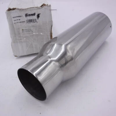 Punta de escape de acero inoxidable pulido con soldadura inclinada Summit 2,5" adentro 3,5" adentro 12" OAL Foto 1 de 3