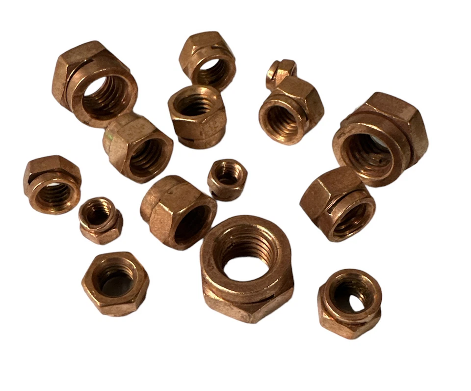 Thermag Schlitzmutter DIN 14440 14441 Norm Feingewinde M6 - M12 Kupfer  Krümmer - Bild 1 von 1