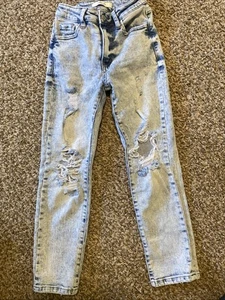 Willow & Root Distressed jeans Girls Sz 8 - Picture 1 of 4
