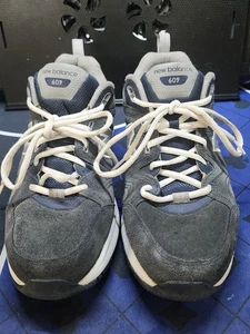 New Balance Men’s 609 Gray Suede Sneakers MX609v2n Sz. 12 - Picture 1 of 9