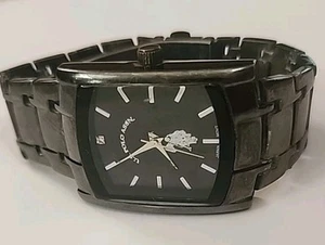 Big US Polo Assn Association Watch Mens Gun Metal Gray Rectangle Stainless Steel - Picture 1 of 11