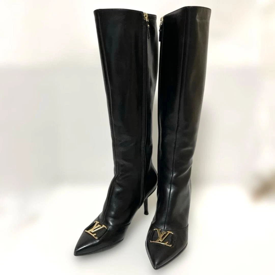 Louis Vuitton Black Mid (2-2.9 in) Heel Height Boots for Women for
