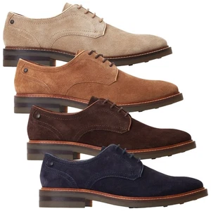 Base London Mens Mawley Suede Derby Shoes Smart Casual Comfort Formal Summer - Picture 1 of 21