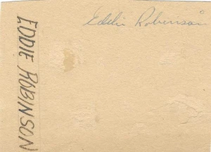 SIGNED LARGE CUT OF EDDIE ROBINSON (DECEASED 2021)! GREAT AUTOGRAPH! - Picture 1 of 1