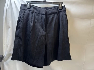 Pantalones Cortos H&M Plisados de Tiro Alto para Mujer 10 Bolsillos Negros Poliéster Reciclado Años 90 Nuevos con Etiquetas Foto 1 de 4