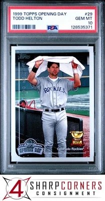 Topps Opening Day All-Star Rookie #29 1999 Todd Helton Rockies Hof Pop 3 PSA 10 Foto 1 de 3