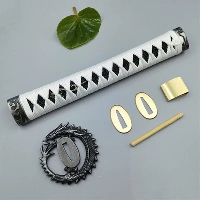 26 cm Tsuka Tsuba Fuchi Kashira Latón Habaki Seppas F Espada Japonesa Katana Piezas Foto 1 de 4