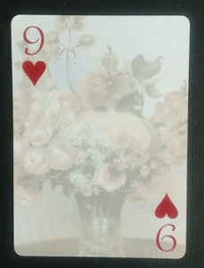 Masterpiece Playing Card Fleurs Dans Un Vase 9 Hearts - Picture 1 of 2